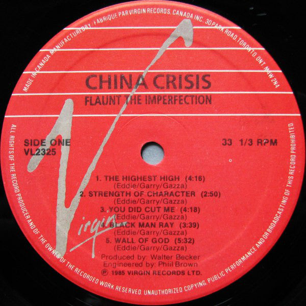 China Crisis : Flaunt The Imperfection (LP, Album)