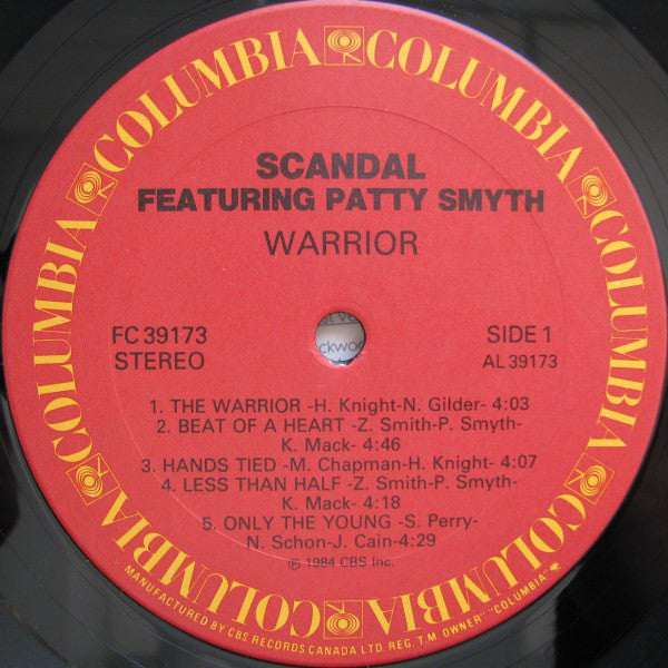 Scandal (4) featuring Patty Smyth : Warrior (LP, Album)