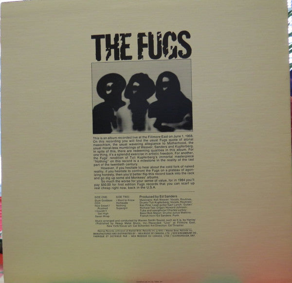 The Fugs : Golden Filth (LP, RE)