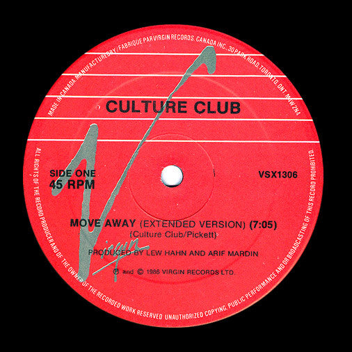 Culture Club : Move Away (Extended) (12")