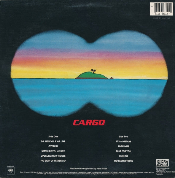 Men At Work - Cargo (LP, Album) (Very Good (VG))