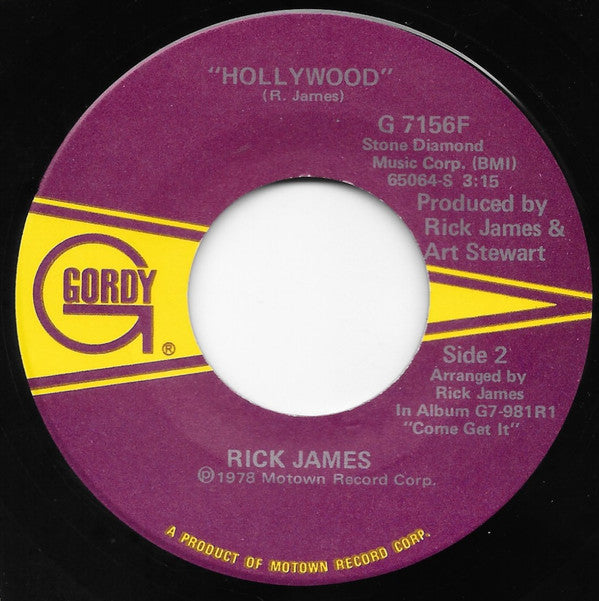 Rick James : You And I / Hollywood (7")