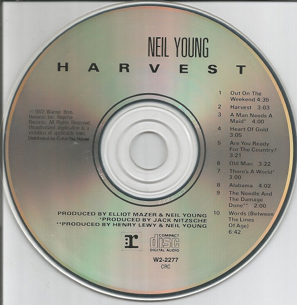 Neil Young : Harvest (CD, Album, Club, RE)