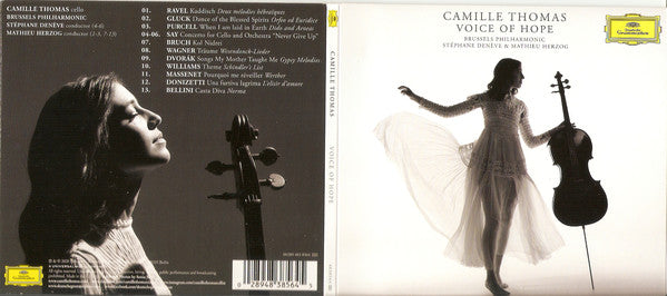 Camille Thomas (3), Brussels Philharmonic, Stéphane Denève, Mathieu Herzog : Voice Of Hope (CD)