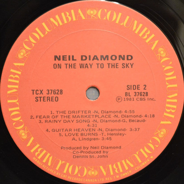 Neil Diamond : On The Way To The Sky (LP, Album)