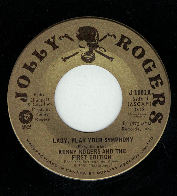 Kenny Rogers & The First Edition : Lady, Play Your Symphony / There's An Old Man In Our Town (7", Single)