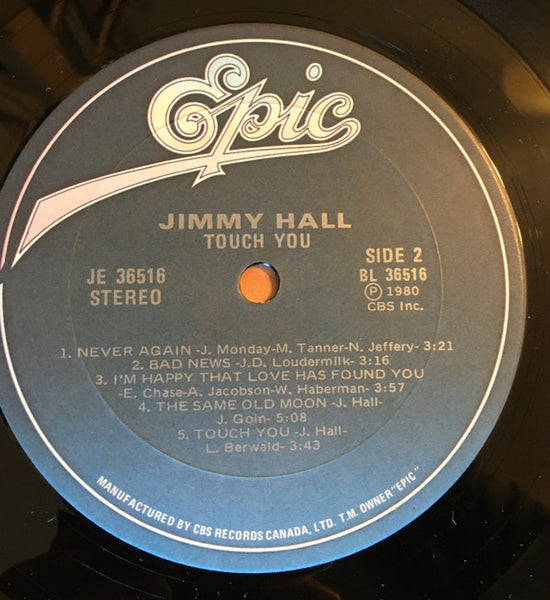 Jimmy Hall : Touch You (LP, Album)