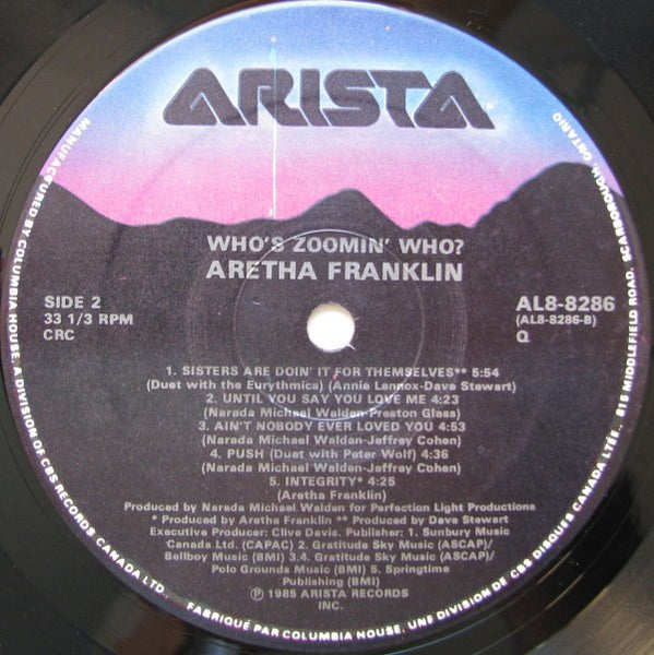 Aretha Franklin : Who's Zoomin' Who? (LP, Album, Club)