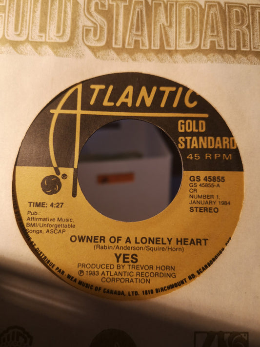 Yes : Owner Of A lonely Heart (7", Single)