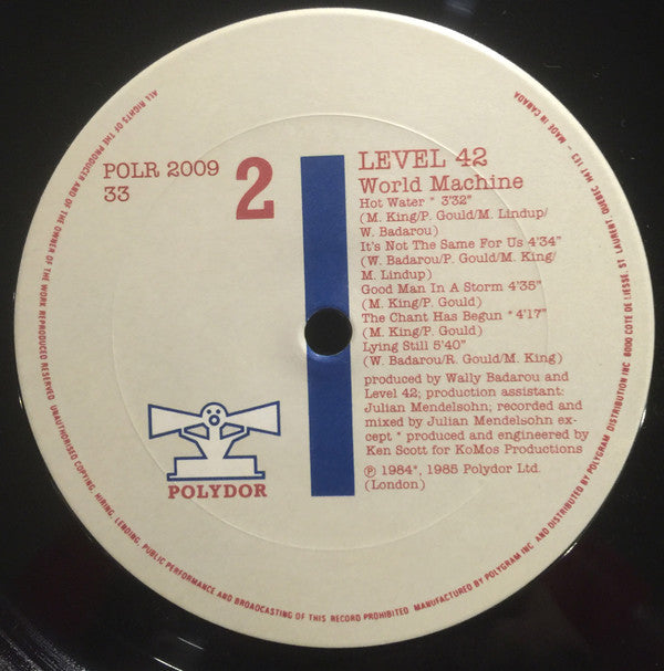 Level 42 : World Machine (LP, Album)