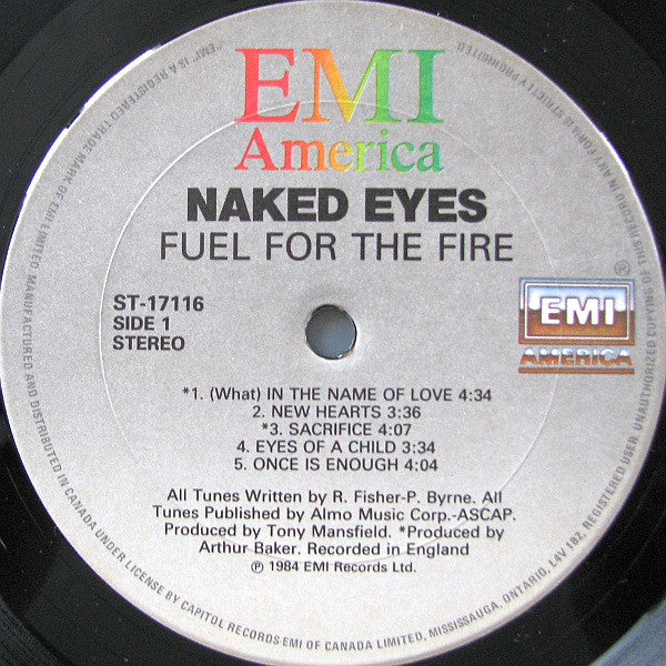 Buy Naked Eyes : Fuel For The Fire (LP, Album) Online for a great price