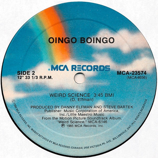 Oingo Boingo : Weird Science (Extended Dance Version) (12")