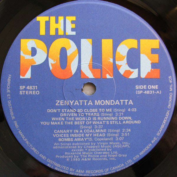 The Police : Zenyatta Mondatta (LP, Album)