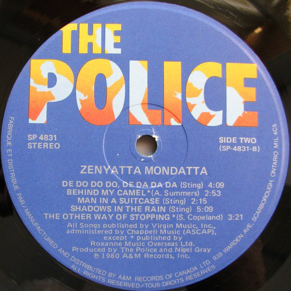 The Police : Zenyatta Mondatta (LP, Album)