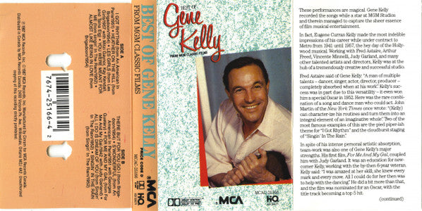 Gene Kelly : Best Of Gene Kelly From MGM Classic Films (Cass)