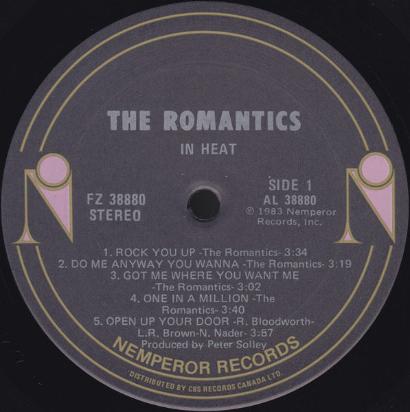 The Romantics : In Heat (LP, Album)
