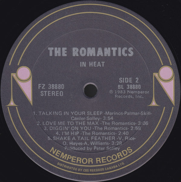 The Romantics : In Heat (LP, Album)