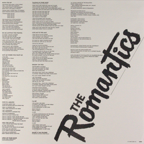 The Romantics : In Heat (LP, Album)