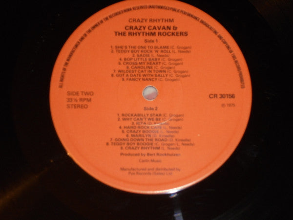 Crazy Cavan And The Rhythm Rockers : Crazy Rhythm (LP, Album, RE)