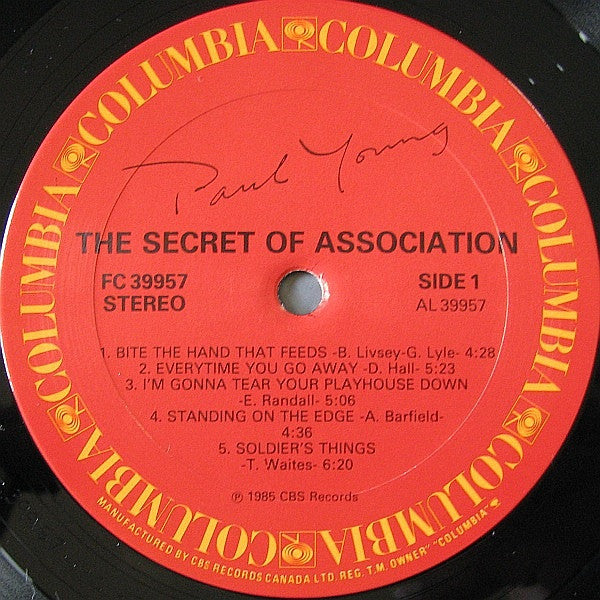 Paul Young : The Secret Of Association (LP, Album)