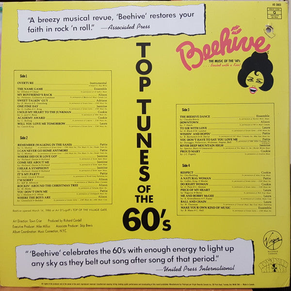 Various : Beehive Original Cast Album (2xLP, Album, Gat)