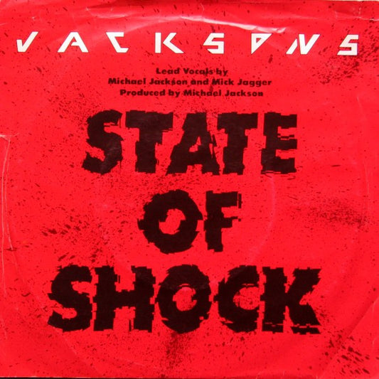 Jacksons* : State Of Shock (7", Single)