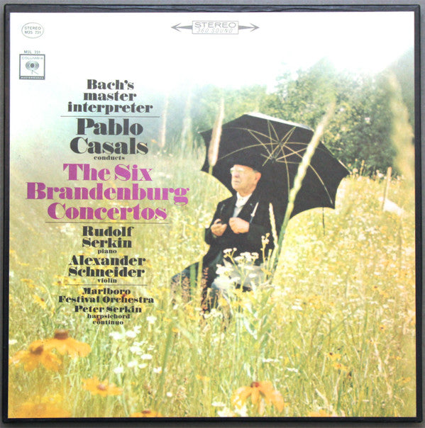 Bach* / Pablo Casals Conducts Marlboro Festival Orchestra, Rudolf Serkin, Alexander Schneider, Peter Serkin : The Six Brandenburg Concertos (2xLP, Album, RE, Pit + Box)