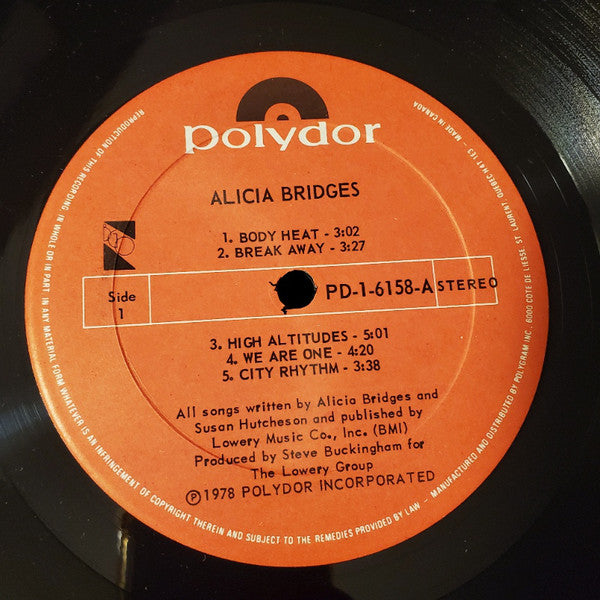 Alicia Bridges : Alicia Bridges (LP, Album)