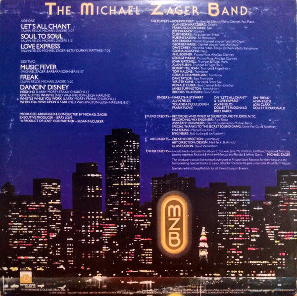 The Michael Zager Band : Let's All Chant (LP, Album)