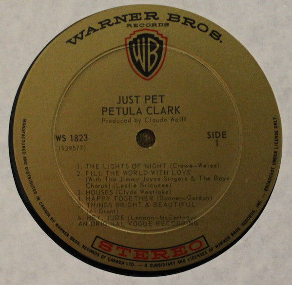 Petula Clark : Just Pet (LP, Album)