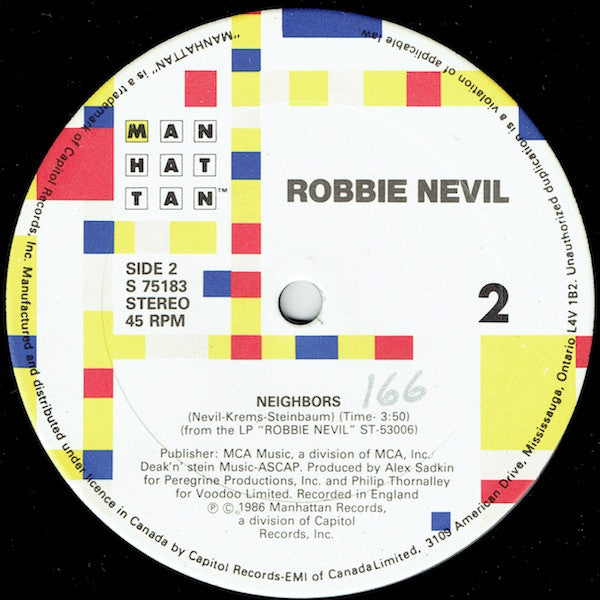 Robbie Nevil : Dominoes (Extended Remix) (12", Maxi)