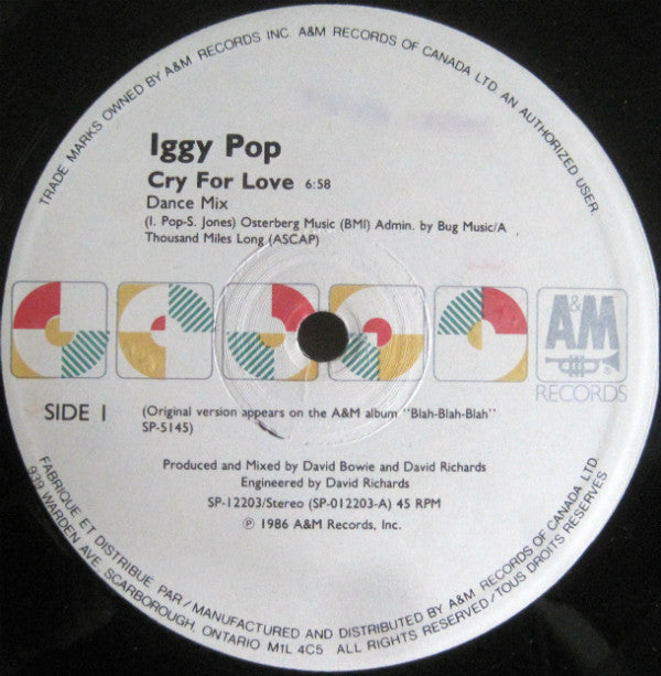 Iggy Pop - Cry For Love (12