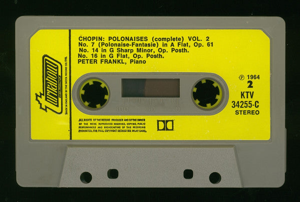 Chopin*, Peter Frankl : Polonaises (Complete) Volume 2 (Cass, Album)
