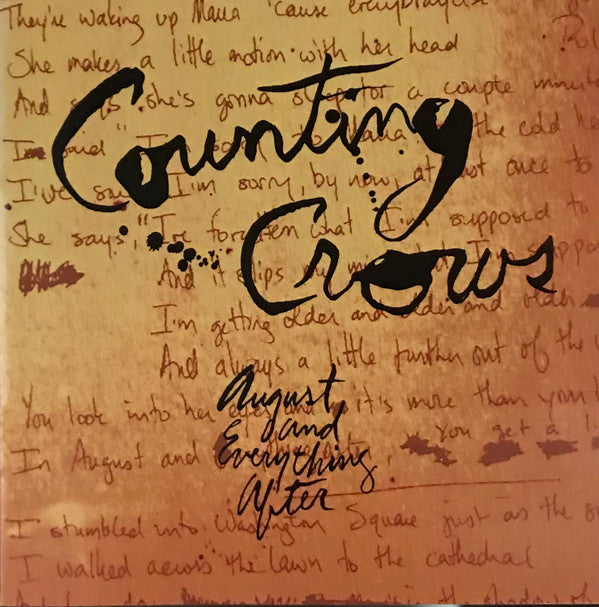 Counting Crows : August And Everything After (CD, Album, RP)