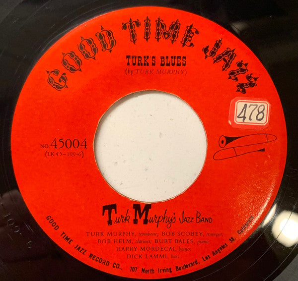 Turk Murphy's Jazz Band : Papa Dip / Turk's Blues (7", Single)