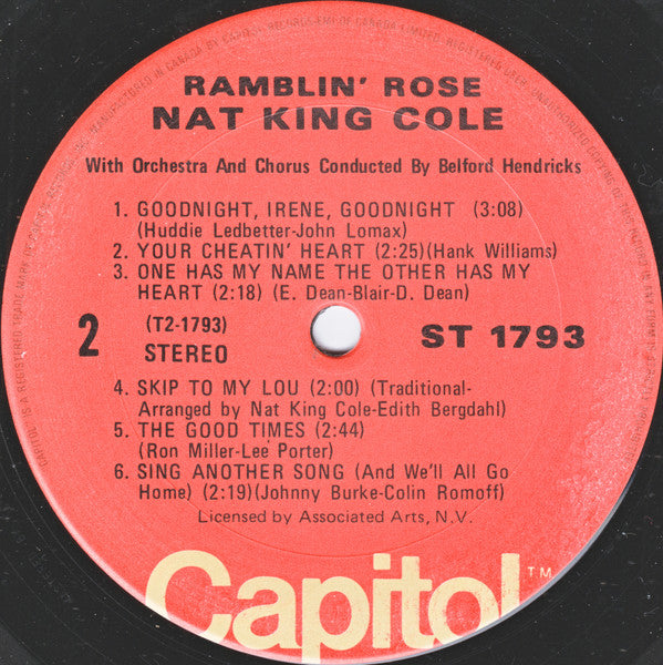 Nat King Cole : Ramblin' Rose (LP, Album, RE)