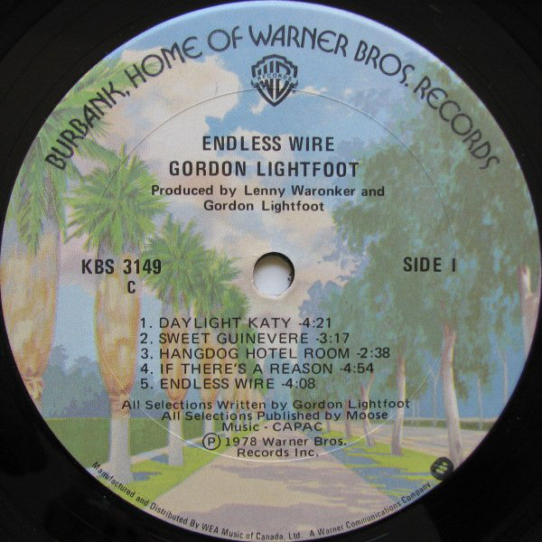 Gordon Lightfoot : Endless Wire (LP, Album)