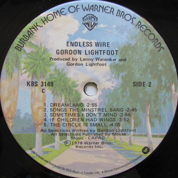 Gordon Lightfoot : Endless Wire (LP, Album)