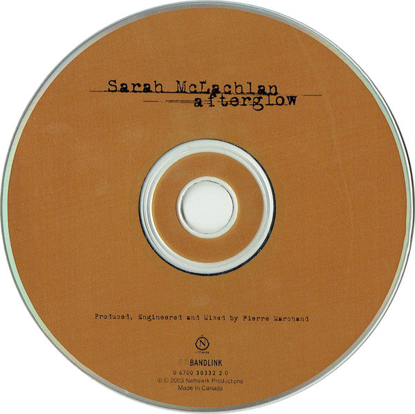 Sarah McLachlan : Afterglow (CD, Album, Enh)