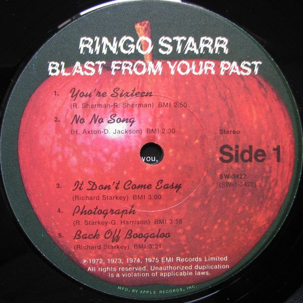 Ringo Starr : Blast From Your Past (LP, Comp, Win)