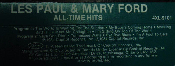 Les Paul & Mary Ford : All-Time Hits (Cass, Comp)