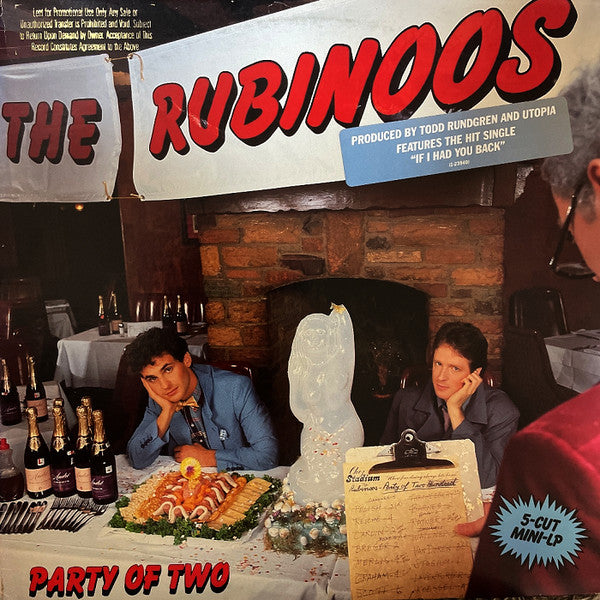 The Rubinoos : Party Of Two (12", MiniAlbum)