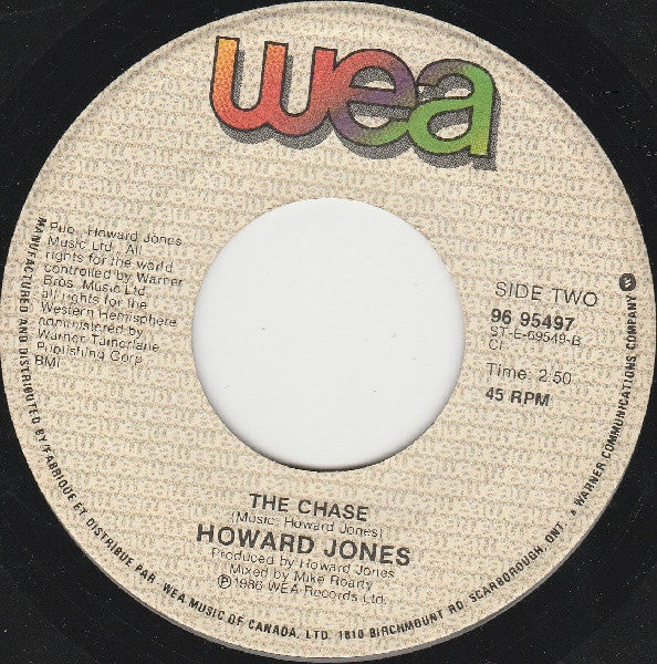 Howard Jones : No One Is To Blame (7")