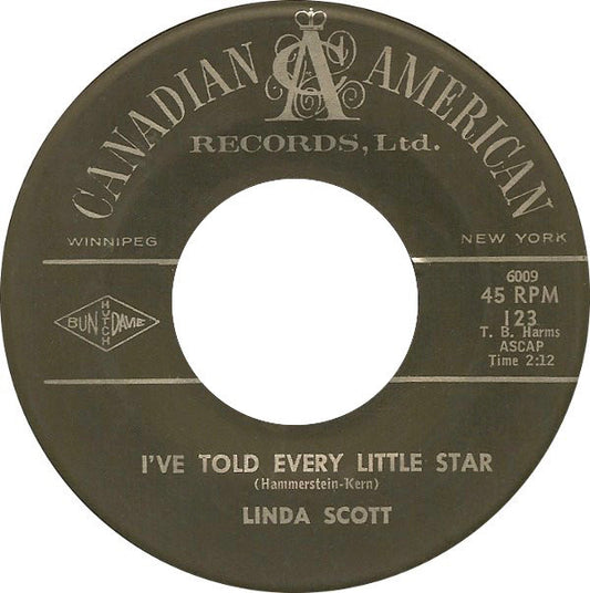 Linda Scott : I've Told Every Little Star (7", Single)