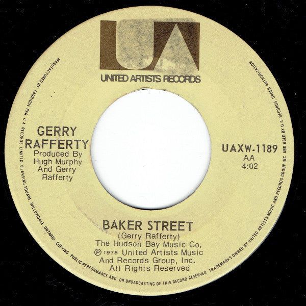 Gerry Rafferty : City To City / Baker Street (7", Single)