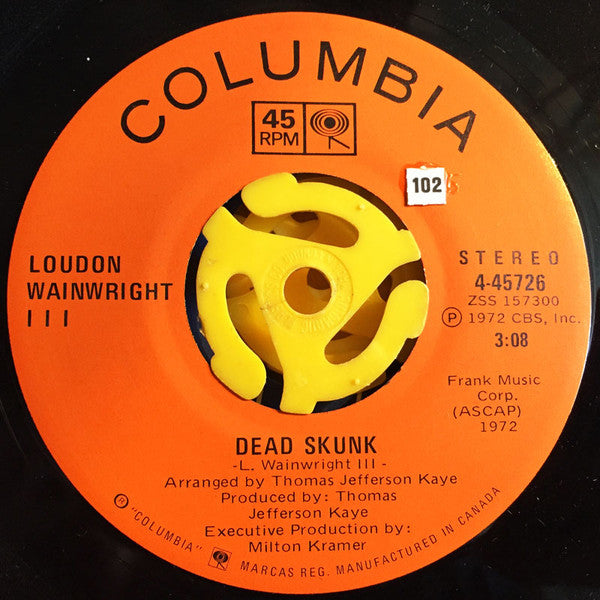 Loudon Wainwright III : Dead Skunk (7", Single)