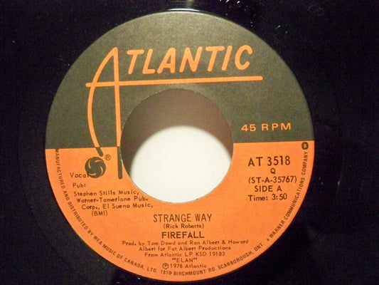 Firefall : Strange Way (7")