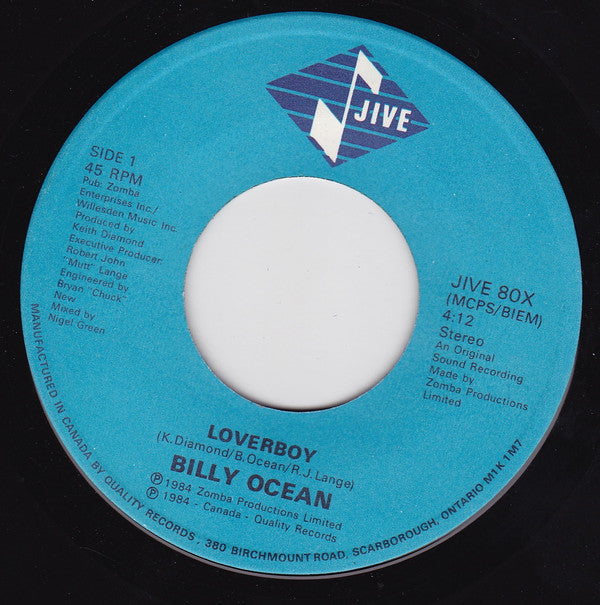 Billy Ocean : Loverboy (7")