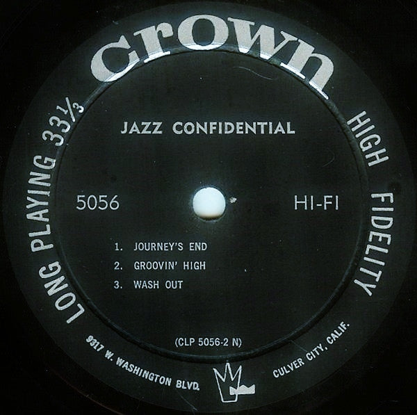 Various : Jazz Confidential (LP, Comp, Mono)