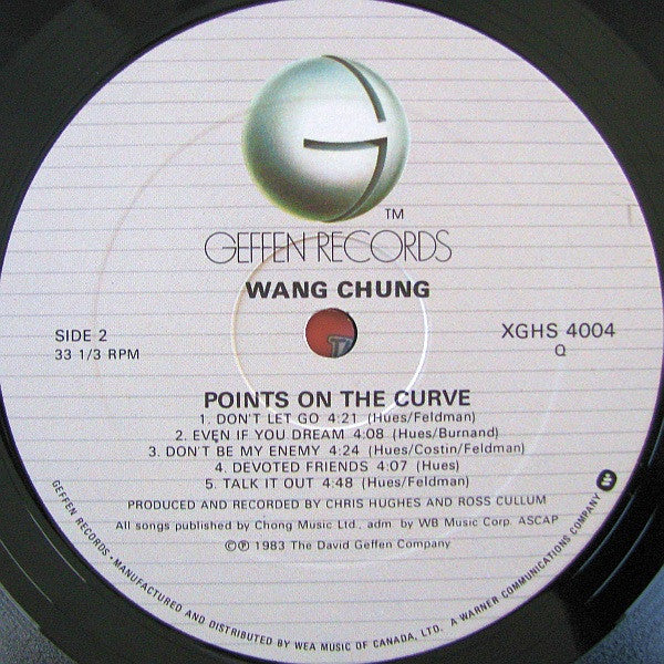 Wang Chung : Points On The Curve (LP, Album)